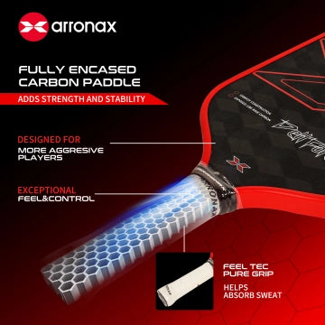 ARRONAX - Dettforec F1 3D18K Pickleball Paddle