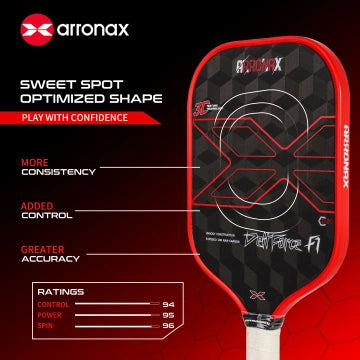 ARRONAX - Dettforec F1 3D18K Pickleball Paddle