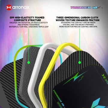 Arronax Thunder10 T700 Carbon Paddle - First Gen All-Foam Core with Max Elasticity