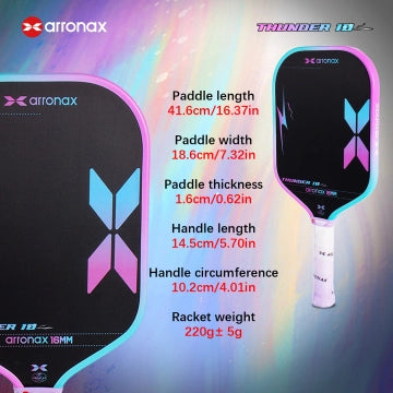 Arronax Thunder10 T700 Carbon Paddle - First Gen All-Foam Core with Max Elasticity